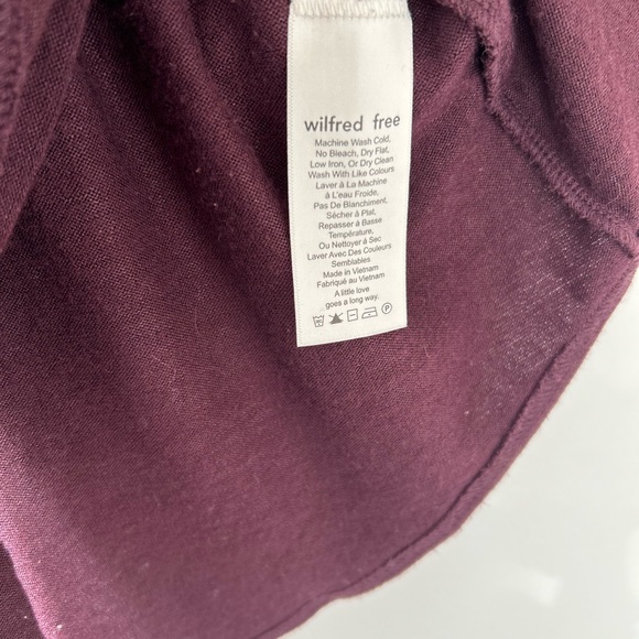 Aritzia Wilfred Free Burgundy Mini Dress – Size XS - Picture 3 of 5